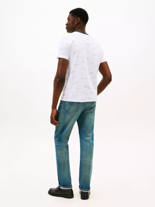 78JA523_100_alternate5 Camiseta con el logo en bandera y firma Tommy Hilfiger