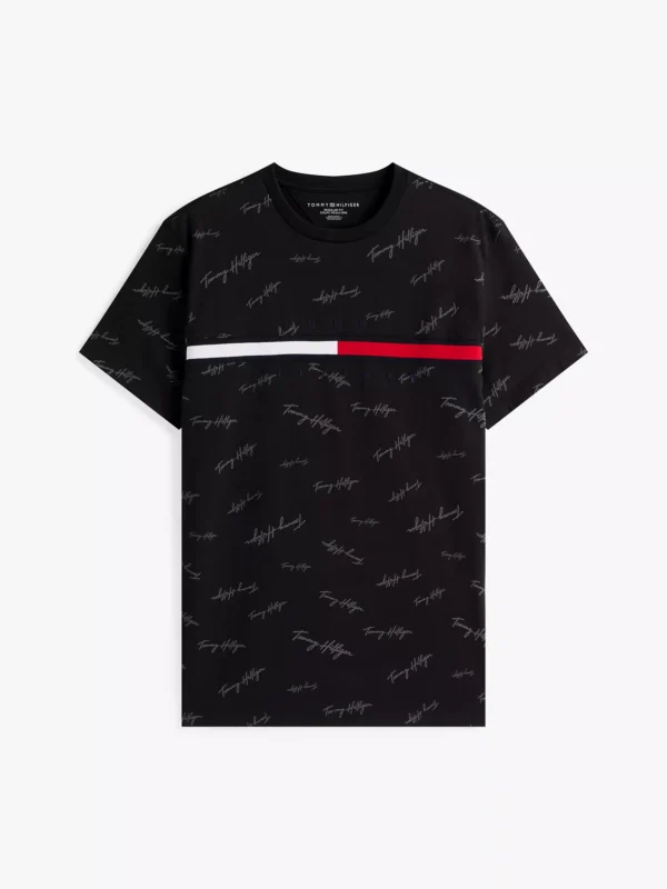 78JA523_BDS_alternate10 Camiseta con el logo en bandera y firma Tommy Hilfiger