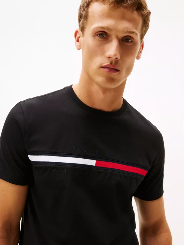 Camiseta con el logo en bandera Tommy Hilfiger