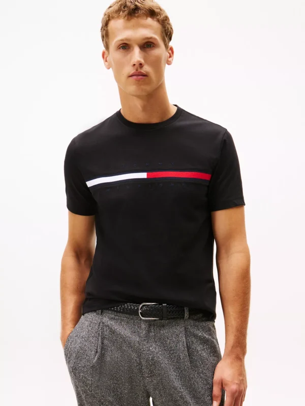 Camiseta con el logo en bandera Tommy Hilfiger