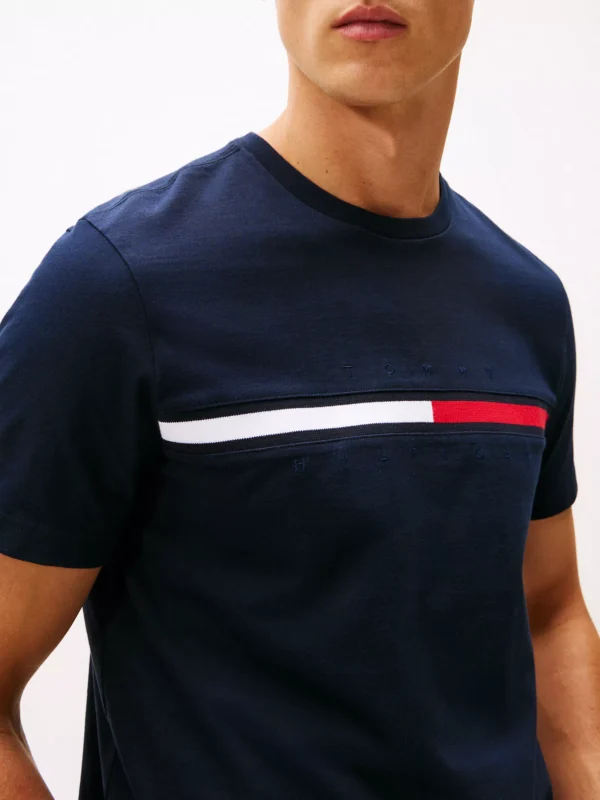 Camiseta con el logo en bandera Tommy Hilfiger