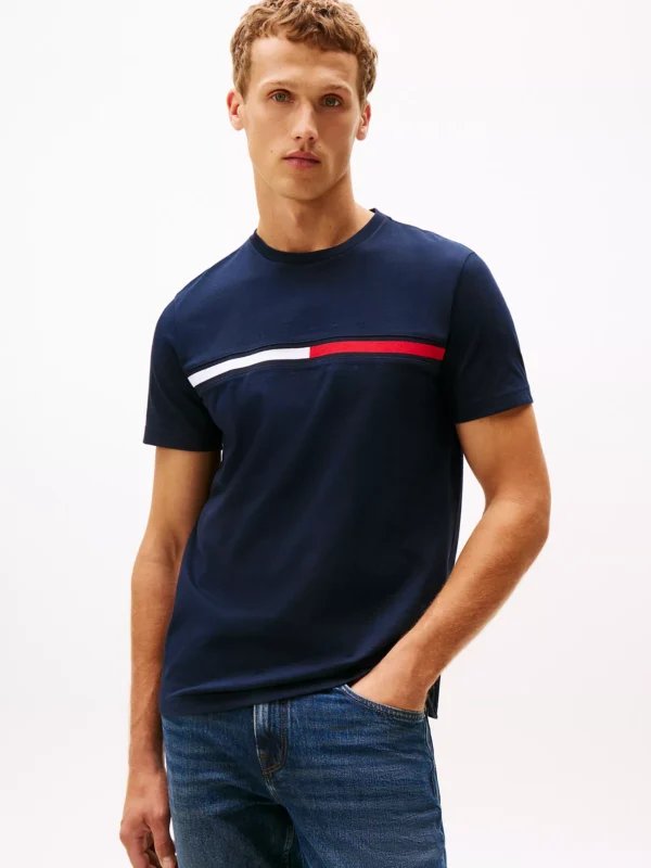 Camiseta con el logo en bandera Tommy Hilfiger