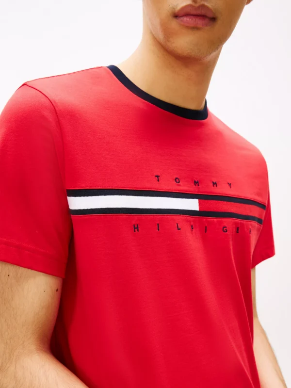 Camiseta con el logo en bandera Tommy Hilfiger