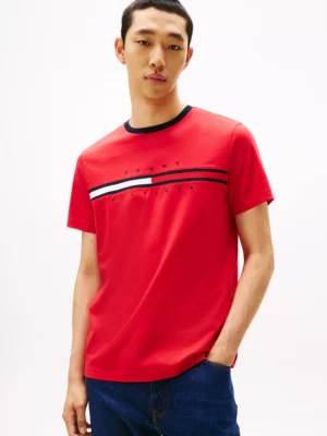 Camiseta con el logo en bandera Tommy Hilfiger